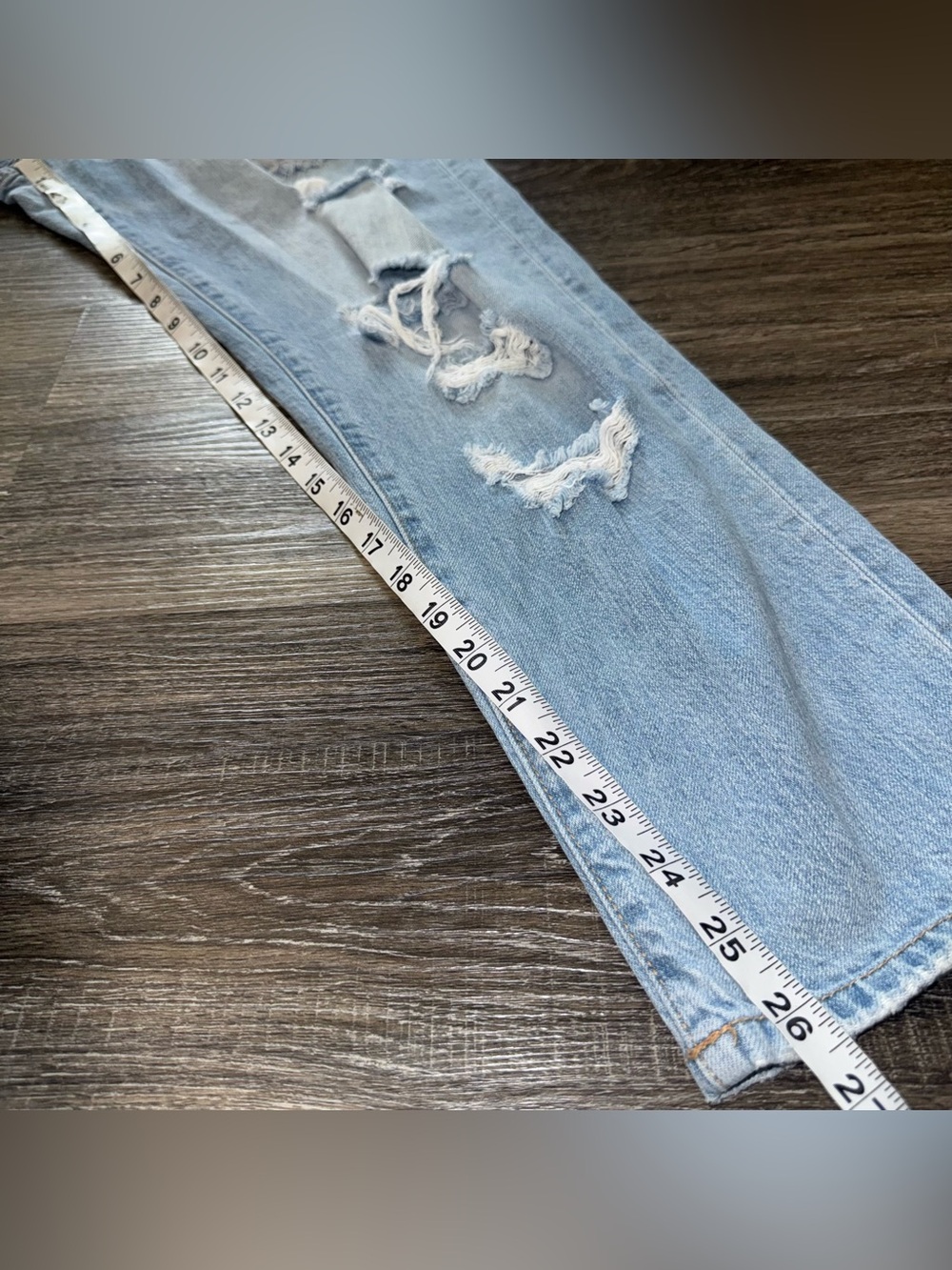 KanCan High Rise Ripped Boyfriend Mom Jeans Style KC9176L Size 7/27 100% Cotton - Picture 9 of 10